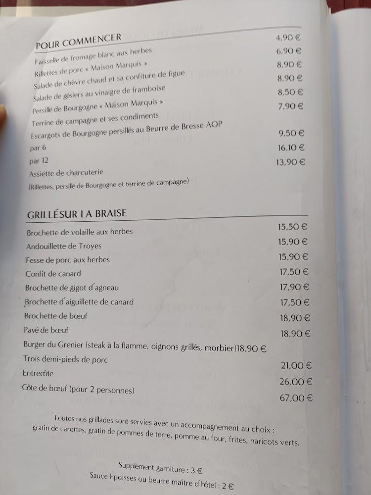 Le Grenier à Sel - Menu Image 2